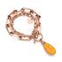 CHAIN BRACELET WITH AMBER CRYSTAL 2045